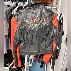 Unique leather jacket